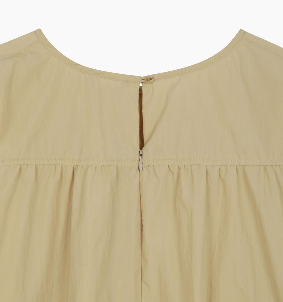 Beige blouse with balloon sleeves - null - Beige | Sisley K image number 4